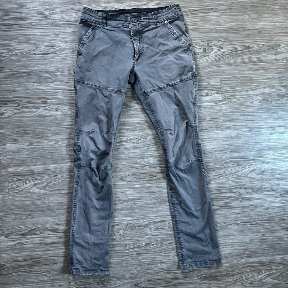 Kuhl Free Generatn Mens Gray Cotton Stretch Outdoor Pants 34x36 Style 5219
